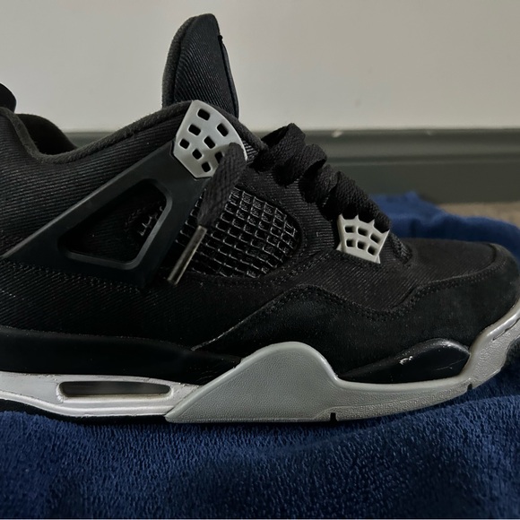 Air Jordan 4 Retro SE “Black Canvas” Size 9 - Picture 6 of 7